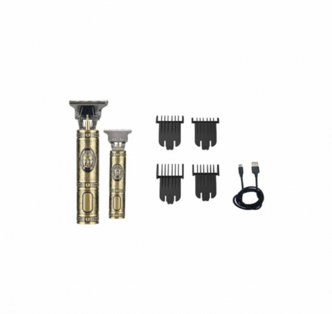 Set Masina de Tuns cu precizie pentru Contur si Shaver de ras, fara Fir, Lame din Inox, Incarcare USB [7]