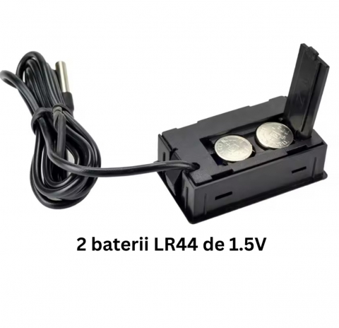 Termometru Digital ALG™,cu Fir si Sonda, interior/exterior, BATERII INCLUSE [2]