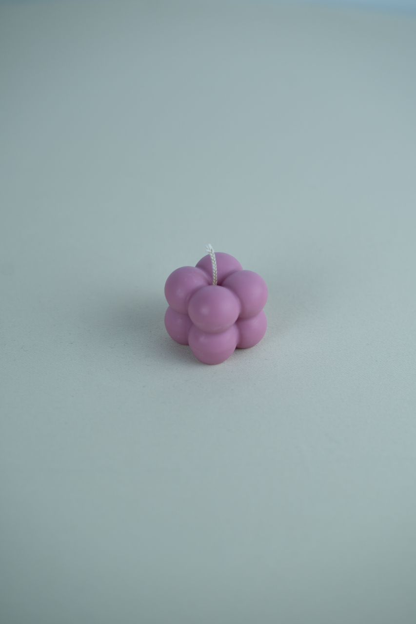 Lumanare Bubble Cub XS mov rose [2]