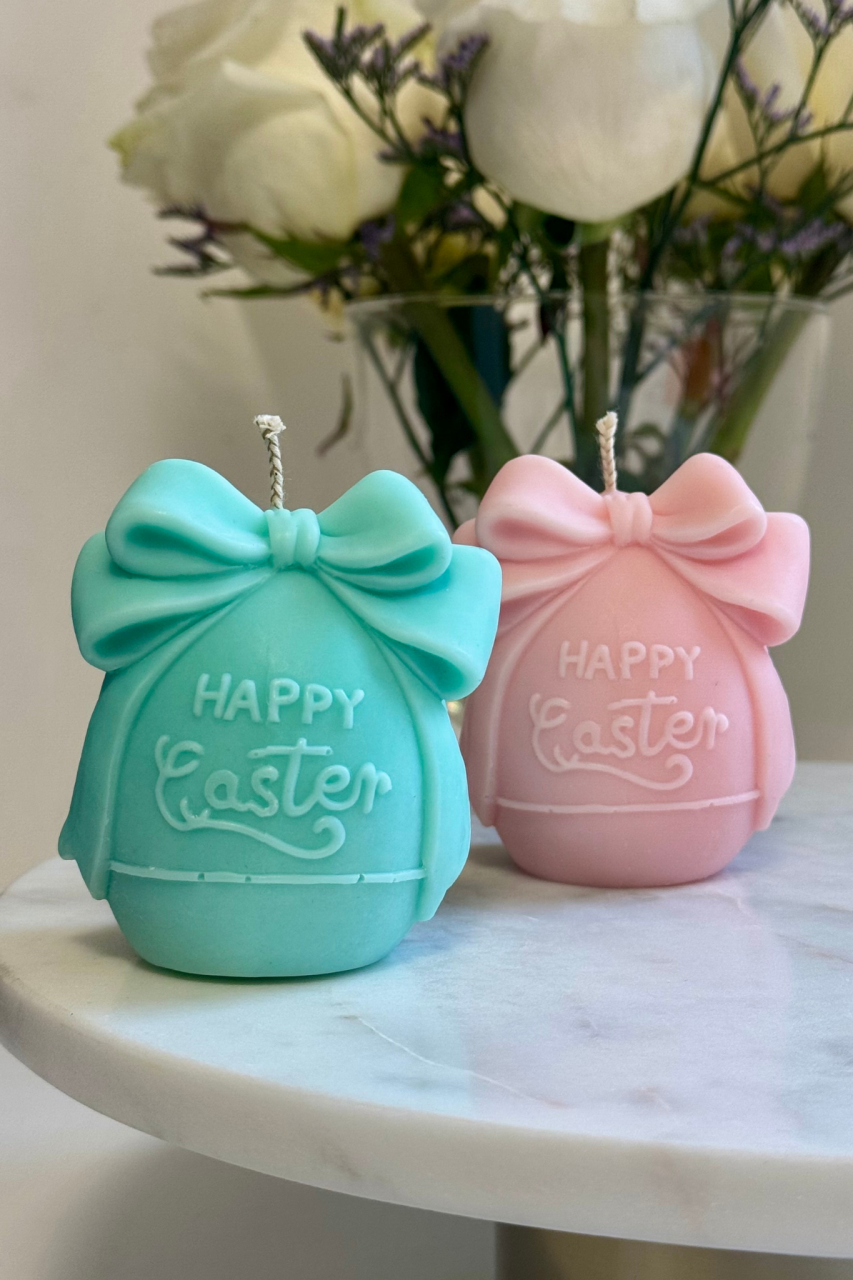 Lumanare Happy Easter turcoaz [2]