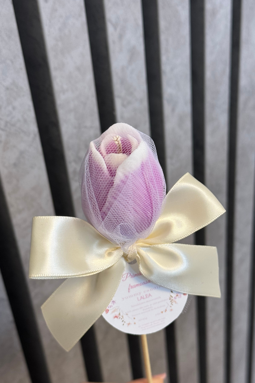 Lumânare Lalea mov – Mărțișor Parfumat [3]