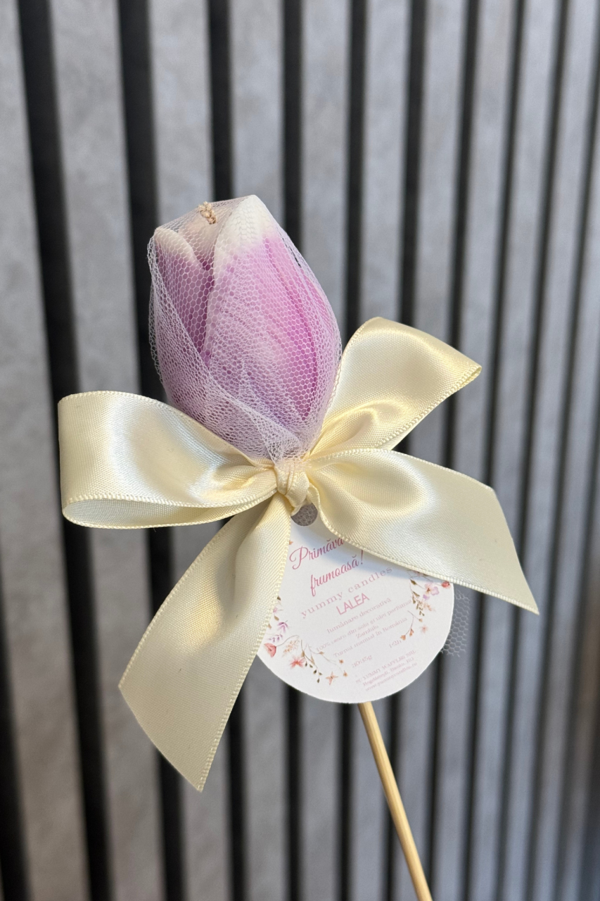 Lumânare Lalea mov – Mărțișor Parfumat [2]