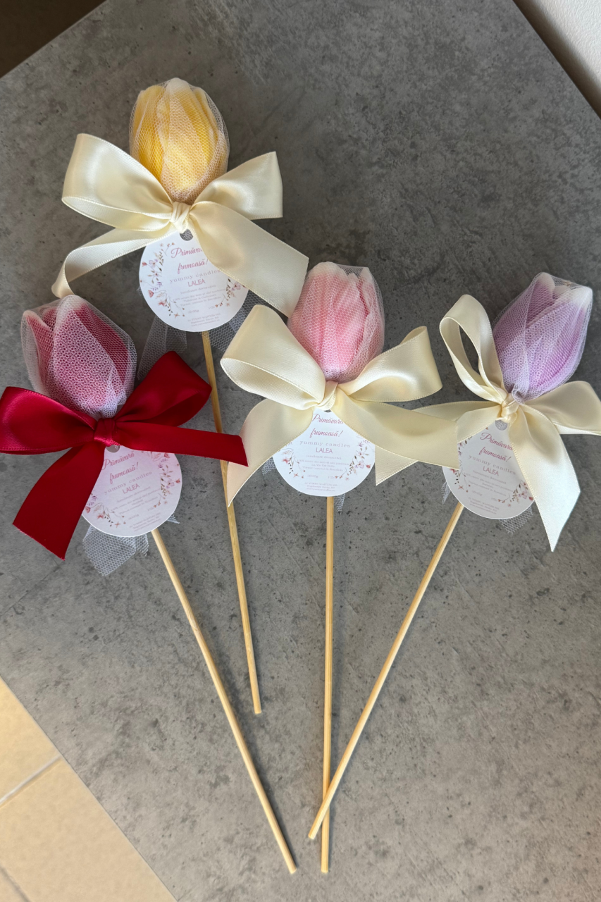 Lumânare Lalea mov – Mărțișor Parfumat [4]