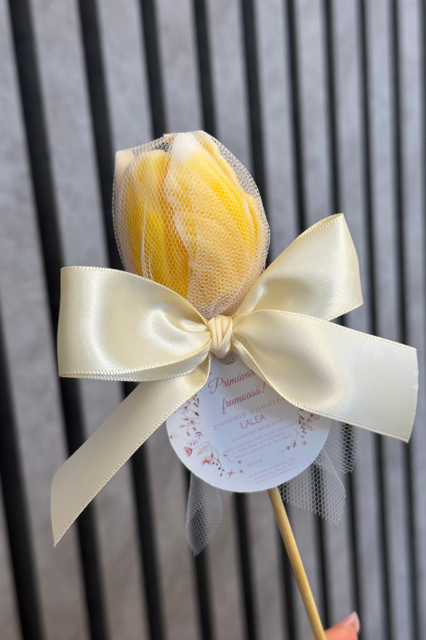 Lumânare Lalea galbena – Mărțișor Parfumat [2]