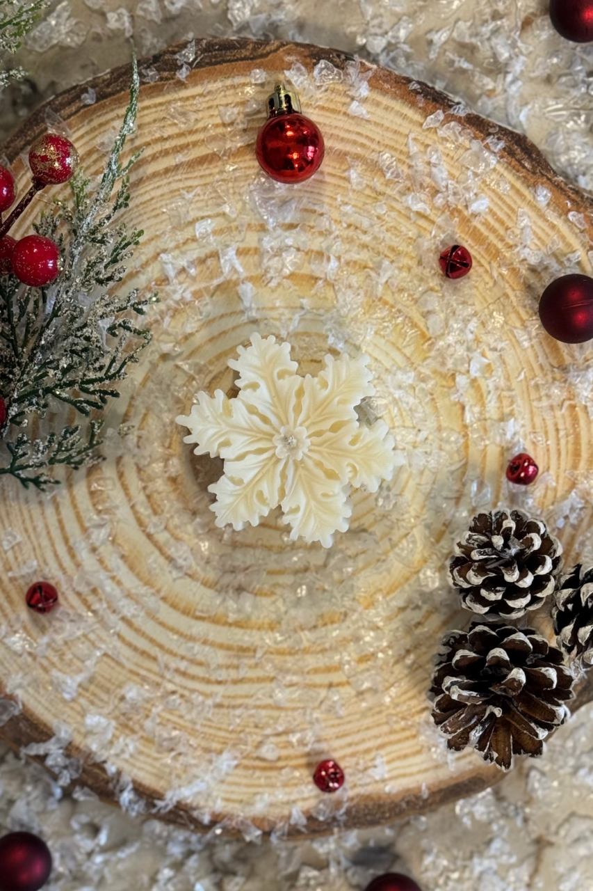 Lumânare Mini Fulg de Nea – parfum Clementine, ceară de soia [1]