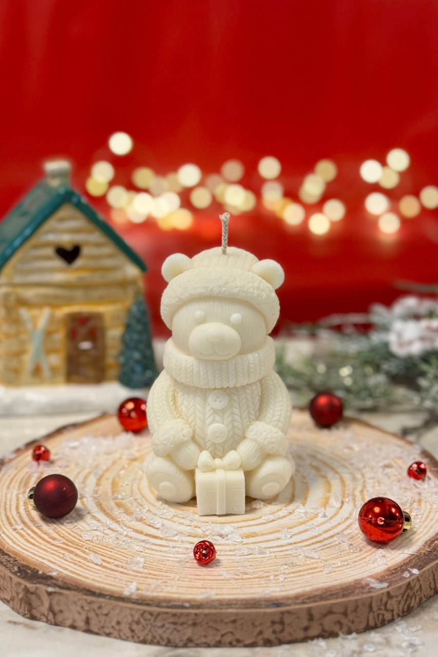 Lumânare Urs Polar Christmas Cookies – ceară de soia, decor iarnă [1]