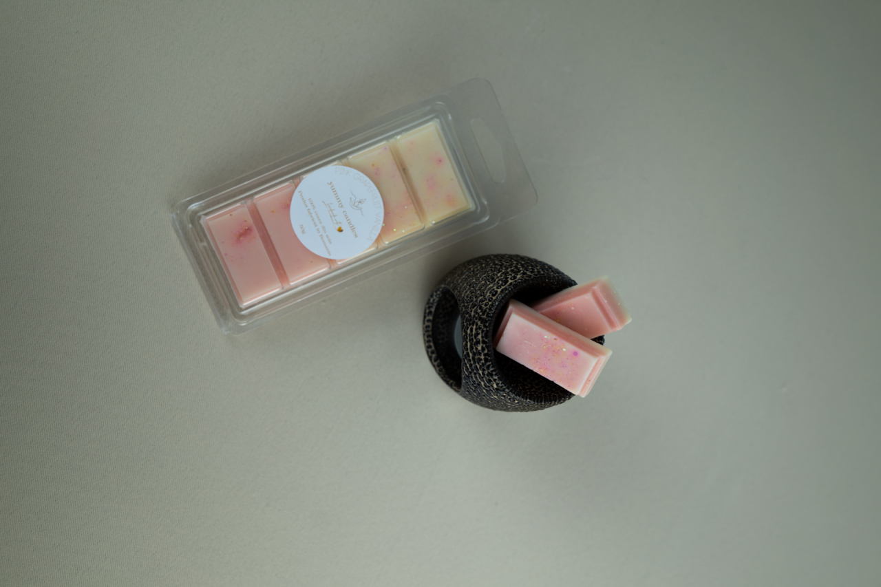 Set difuzor aromaterapie si Wax melts - Pink Grapefruit & Vanilla [2]