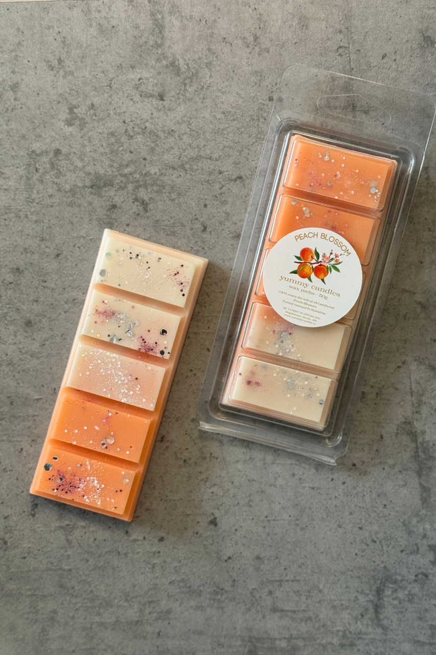 Wax Melts Peach Blossom – parfum floral-fructat, ceară de soia [2]