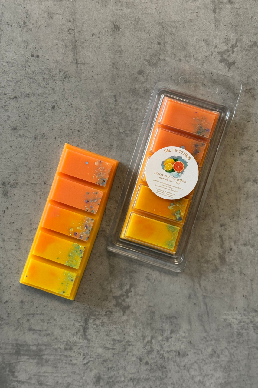 Wax Melts Salt & Citrus – parfum fresh marin-citric, ceară de soia [2]
