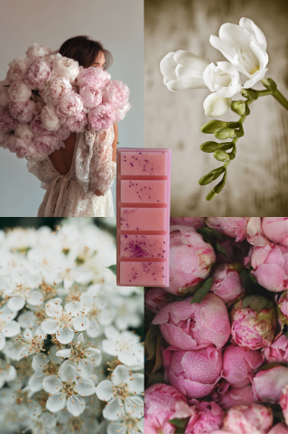 Florale - Fresh Peony Wax Melts – parfum floral delicat, ceară de soia