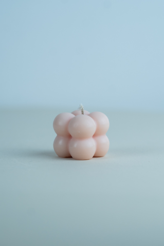 Lumanari Colorate - Lumanare Bubble Cub XS light rose