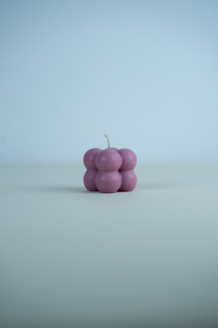 Lumanari Colorate - Lumanare Bubble Cub XS mov rose