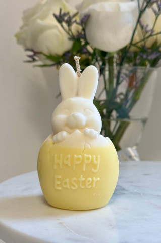 Lumanari Paste - Lumanare Easter Bunny galbenă