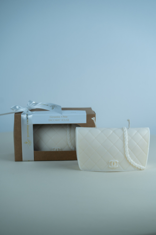 Lumanare Geanta Chic alba [2]