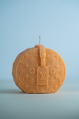 Lumanare Geanta Luxuxry portocalie [0]