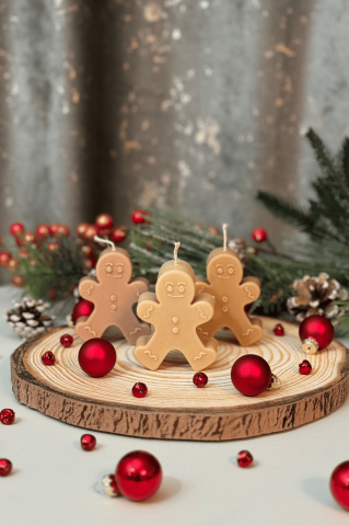 Lumanari Craciun - Lumanare Gingerbread ciocolatie