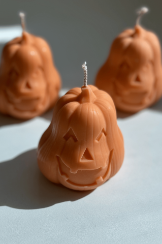 Lumanari Halloween - Lumanare Pumpkin Spice portocalie