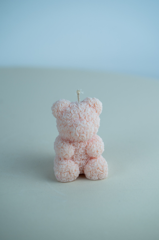 Lumanari Animale - Lumanare Ursulet Roses roz
