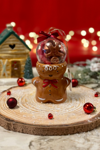 Wax Melts - Set Difuzor Parfumat Crăciun Gingerbread – Cadou Handmade de Sărbători