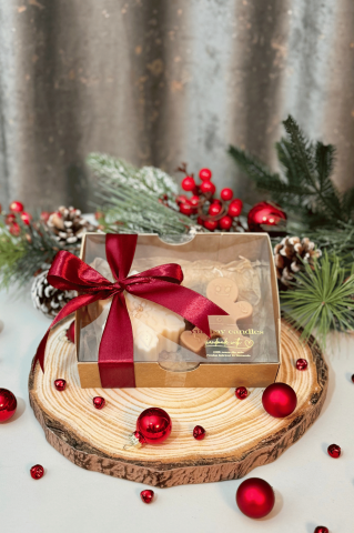 Set Lumanari Craciun – Fulg de nea si Gingerbread ciocolatiu [1]