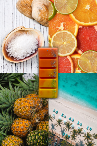 Fructate - Wax Melts Salt & Citrus – parfum fresh marin-citric, ceară de soia