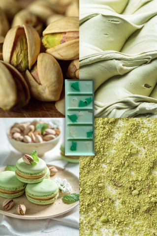 Dulci & Gurmande - Wax Melts Salted Pistachio – parfum gurmand, ceară de soia