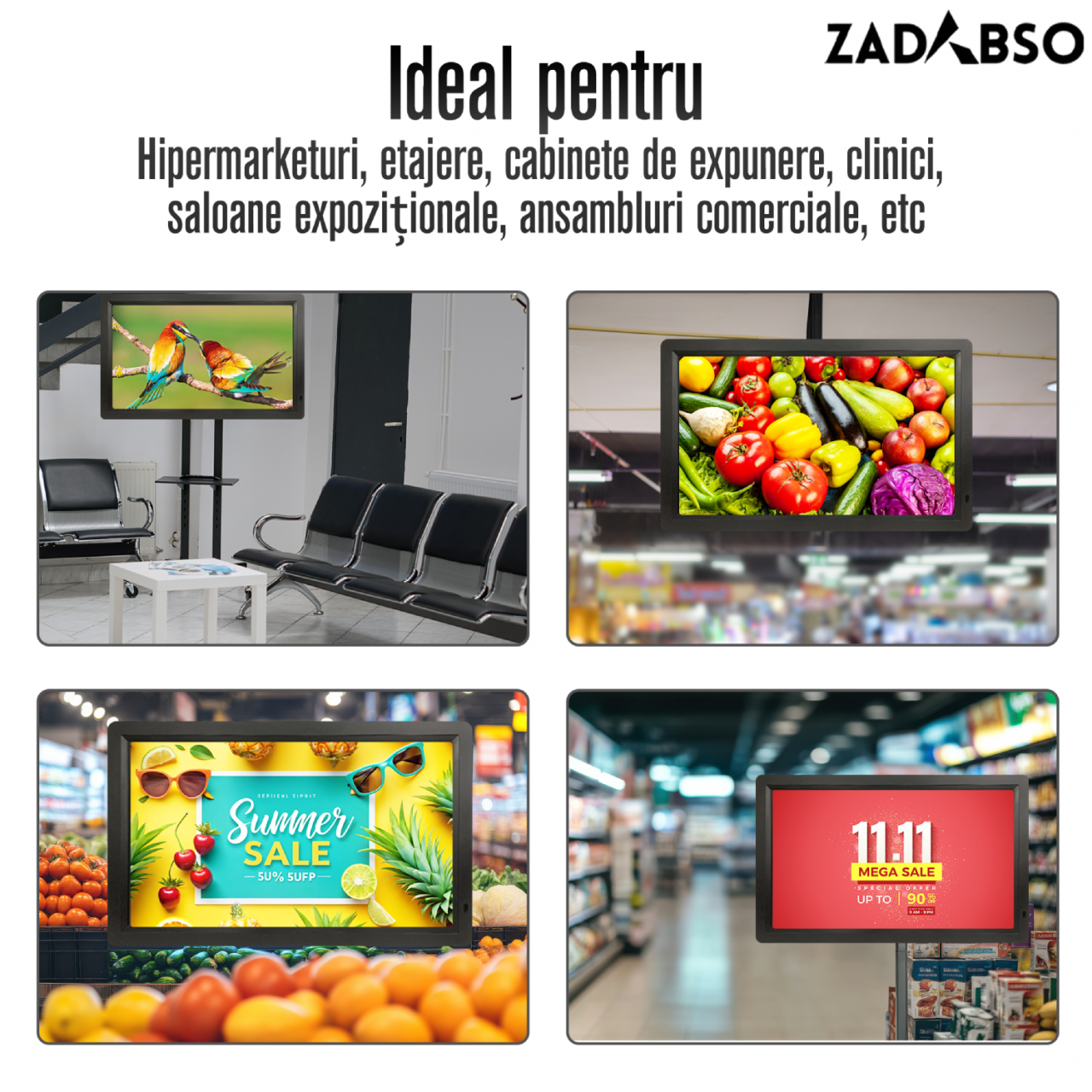 Rama Foto Digitala Zadabso®, 21.5 INCH, 1920*1080, WIFI, MicroSD, Poze/Video, Difuzor [7]