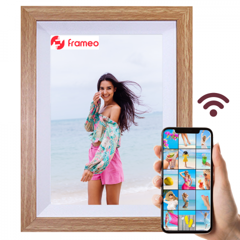 Rame Smart cu Frameo - Rama Foto Digitala 10.1 inch, Zadabso®, 32 GB, Android 6.0, Touchscreen 1280 x 800 HD IPS, Aplicatie Frameo, MicroSD, Poze/Video, Difuzor