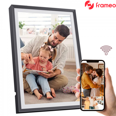 Rame Smart cu Frameo - Rama Foto Digitala Zadabso®, 10.1 inch, Android 6.0, 16 GB, 300 Lumeni, Touchscreen 1280 x 800 HD IPS, Aplicatie Frameo, MicroSD, Poze/Video, Difuzor