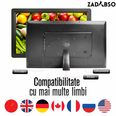 Rama Foto Digitala Zadabso®, 21.5 INCH, 1920*1080, WIFI, MicroSD, Poze/Video, Difuzor [3]