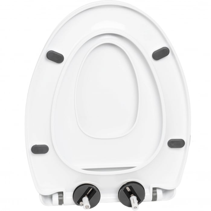 Capac WC ZAFIT® cu reductor si inchidere lenta Soft Close, 2 in 1 Adulti si Copii, Universal, compatibil cu toate vasele de toaleta [4]