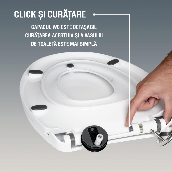 Capac WC ZAFIT® cu reductor si inchidere lenta Soft Close, 2 in 1 Adulti si Copii, Universal, compatibil cu toate vasele de toaleta [8]