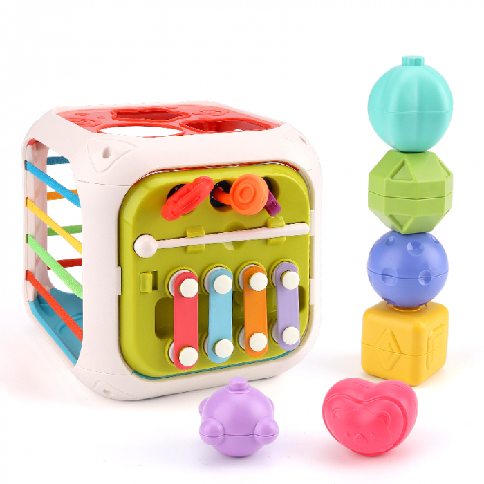 Jucarie interactiva FiGGA®, educativa si senzoriala Montessori, pentru bebelusi, copii 1/2/3 ani, fete si baieti [8]