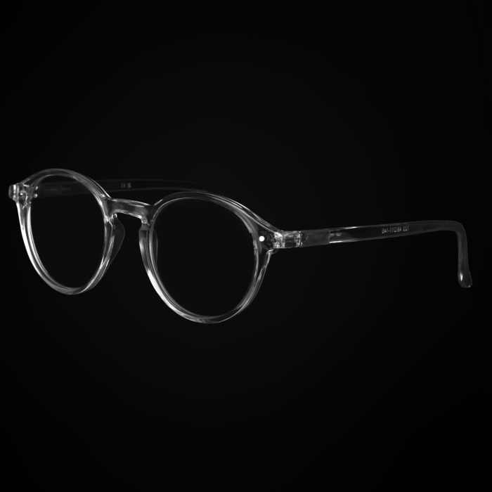Ochelari protectie calculator ZAFIT™, ecran telefon, tableta, laptop, televizor, gaming, Anti-lumina albastra, Anti-reflexie, Unisex, model rotund, culoare Transparent [5]