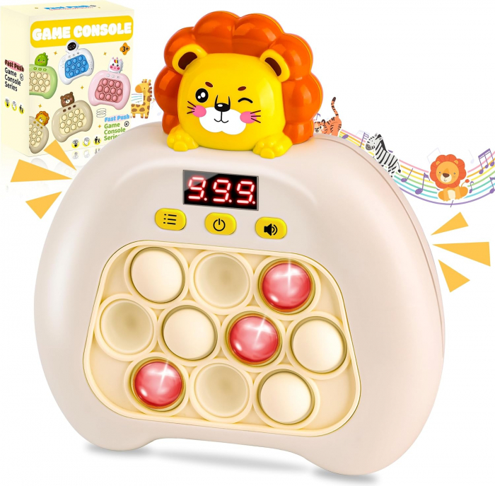 Pop it electric FiGGA®, Joc interactiv copii, 10 moduri de joc, 999 leveluri, Leu [9]