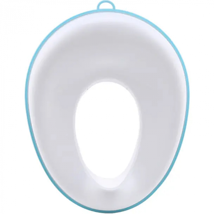 Reductor WC ZAFIT® - Portabil, capac toaleta copii, colac suprafata de siguranta antialunecare, antiderapant, Alb/Albastru [3]
