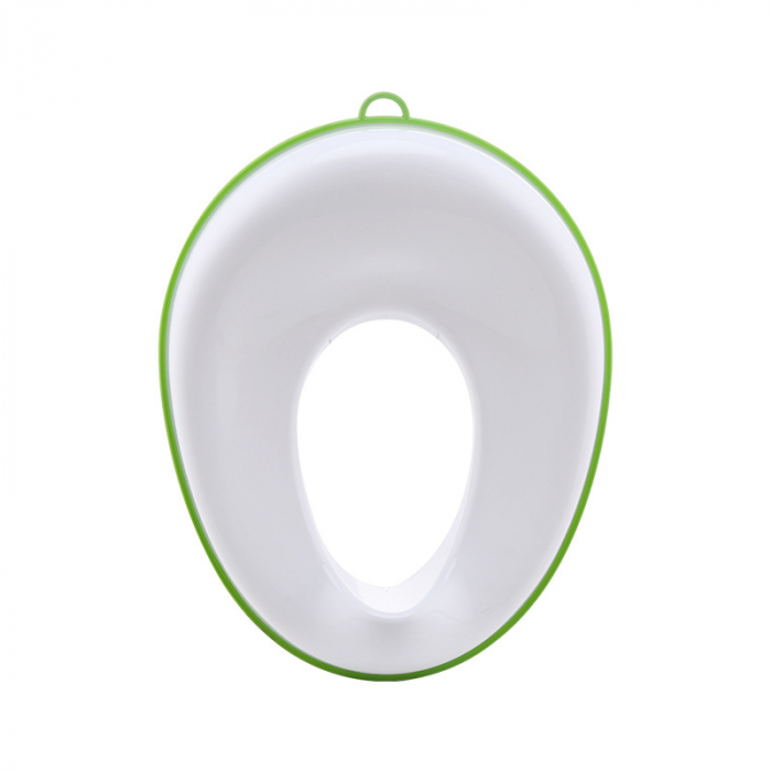 Reductor WC ZAFIT® - Portabil, capac toaleta copii, colac suprafata de siguranta antialunecare, antiderapant, Alb/Verde [3]