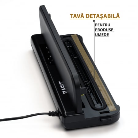 Aparat de vidat alimente ZAFIT™ VID-360 Professional, 30 cm bara de lipire, cu 10 pungi incluse, Negru [2]