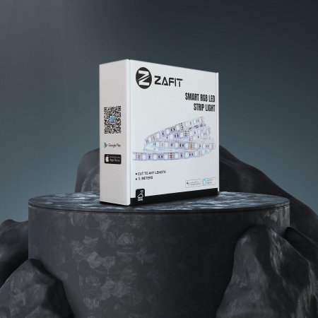 Banda LED RGB ZAFIT™ 5 metri, Exterior/Interior IP65, Adeziva, Wi-Fi, aplicatie telefon, telecomanda, mod muzica, timer, microfon, intensitate lumina reglabila [10]