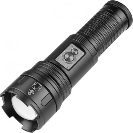 Lanterne - Lanterna puternica profesionala FiGGA®, LED XHP-99 + COB, 30000 lumeni, acumulator 26650 Li, structura aliaj aluminiu, Cablu de incarcare