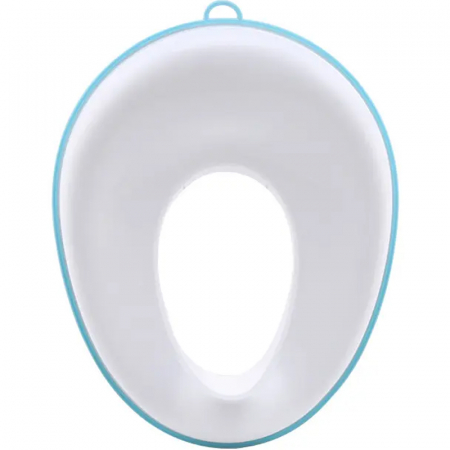 Reductor WC ZAFIT® - Portabil, capac toaleta copii, colac suprafata de siguranta antialunecare, antiderapant, Alb/Albastru [2]