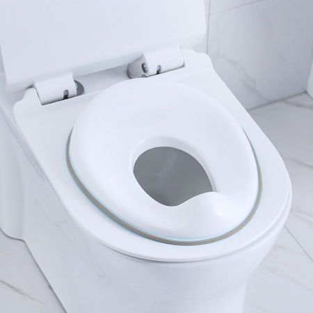 Capace WC copii & Reductoare WC - Reductor WC ZAFIT® - Portabil, capac toaleta copii, colac suprafata de siguranta antialunecare, antiderapant, Alb/Gri