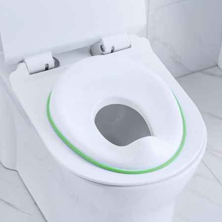 Capace WC copii & Reductoare WC - Reductor WC ZAFIT® - Portabil, capac toaleta copii, colac suprafata de siguranta antialunecare, antiderapant, Alb/Verde
