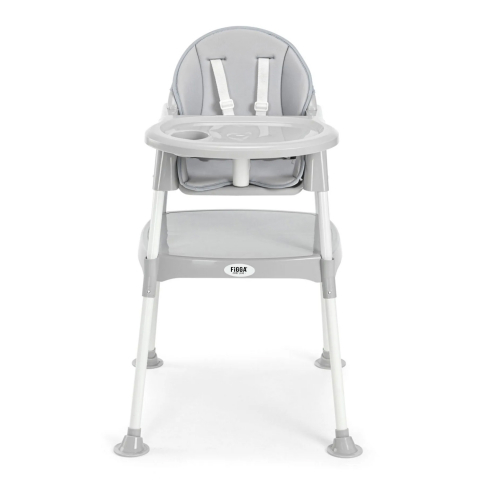 Scaun de masa bebe FiGGA® HighChair 3 in 1, Varsta 6-72 luni, Gri [1]