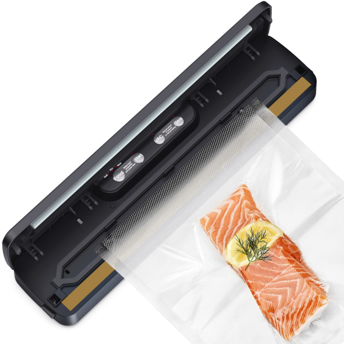 ZAFIT™ VID-125 Professional vákuumcsomagoló gép, 125 W, 32 cm-es hegesztőszalag, 5 vákuumtasak mellékelve, Ezüstmetál színű [7]