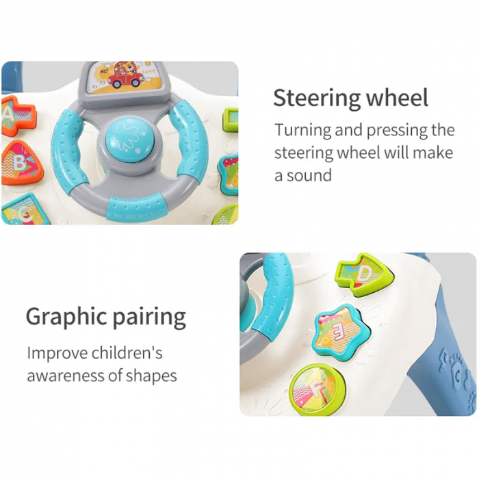 FiGGA® gyermek járássegítő – multifunkciós, oktató és szenzoros, zenés térrel és mikrofonnal, fiúknak és lányoknak [5]