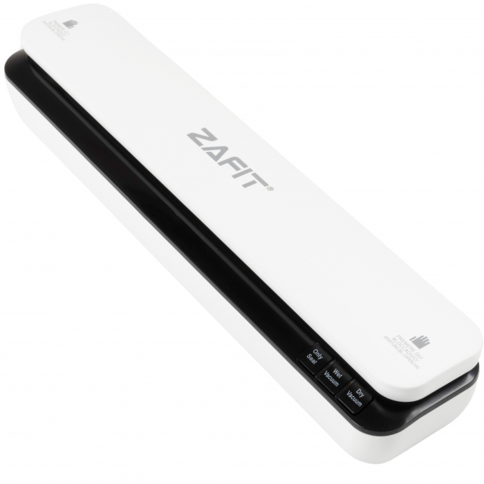 ZAFIT™ VID-360W élelmiszervákuum készülék, 30 cm-es hegesztőpálca, 10 tasak tartozékként, fekete/fehér [1]