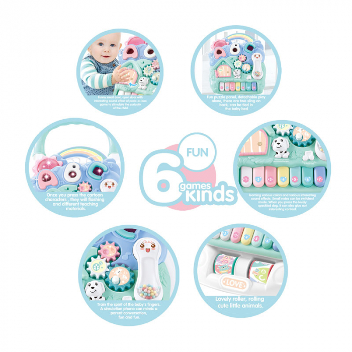 Termékkód: AM-2 FiGGA® multifunkciós gyermekjáróka, oktató és érzékszervi, zenei tér, telefon, fiúknak és lányoknak [7]