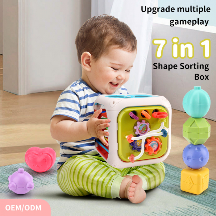 Interaktív FiGGA® játék, Montessori oktató és érzékszervi, csecsemőknek és 1/2/3 éves gyermekeknek, lányoknak és fiúknak [2]