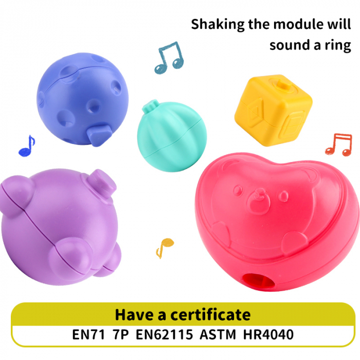 Interaktív FiGGA® játék, Montessori oktató és érzékszervi, csecsemőknek és 1/2/3 éves gyermekeknek, lányoknak és fiúknak [5]